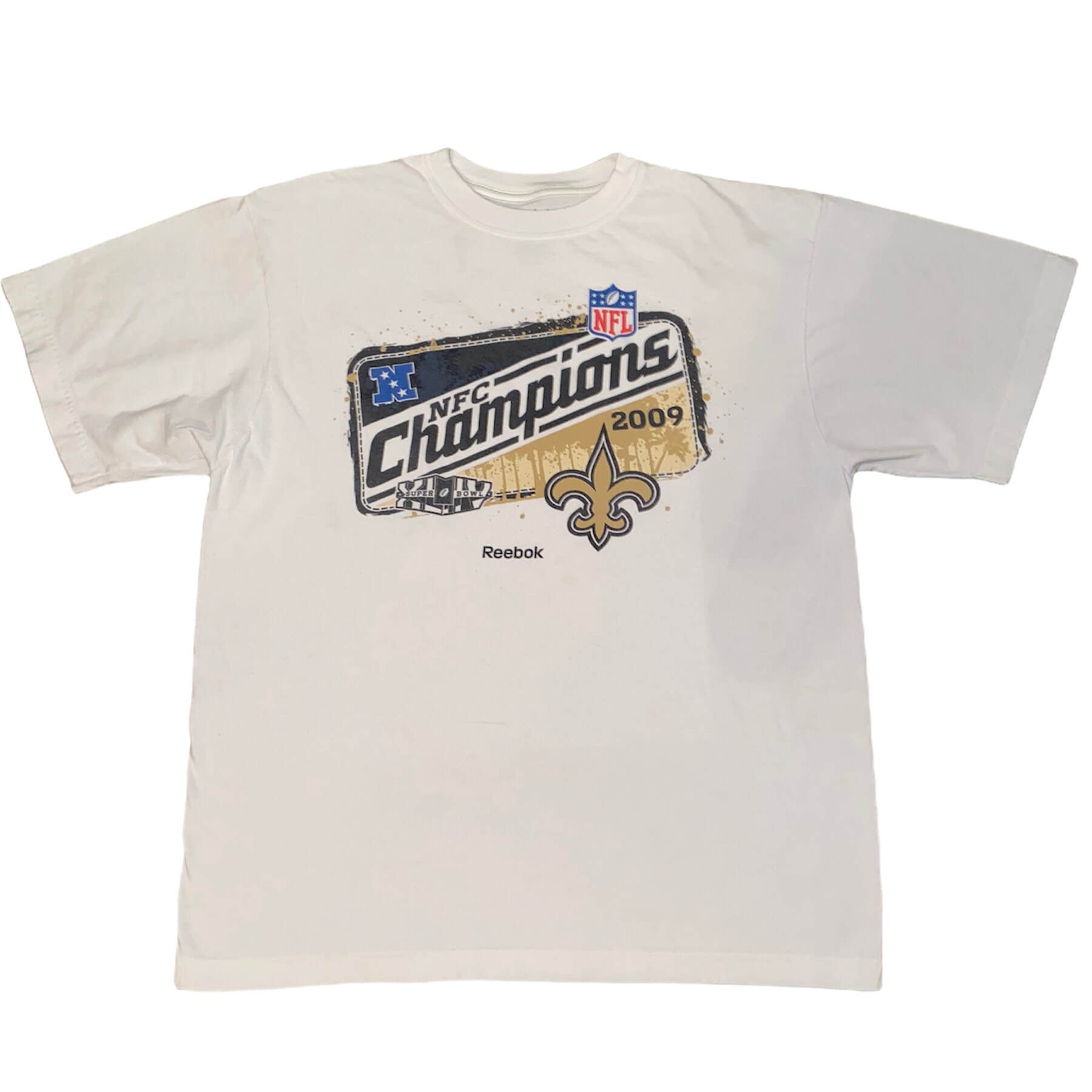 2009 Saints NFC Champions Reebok T-Shirt